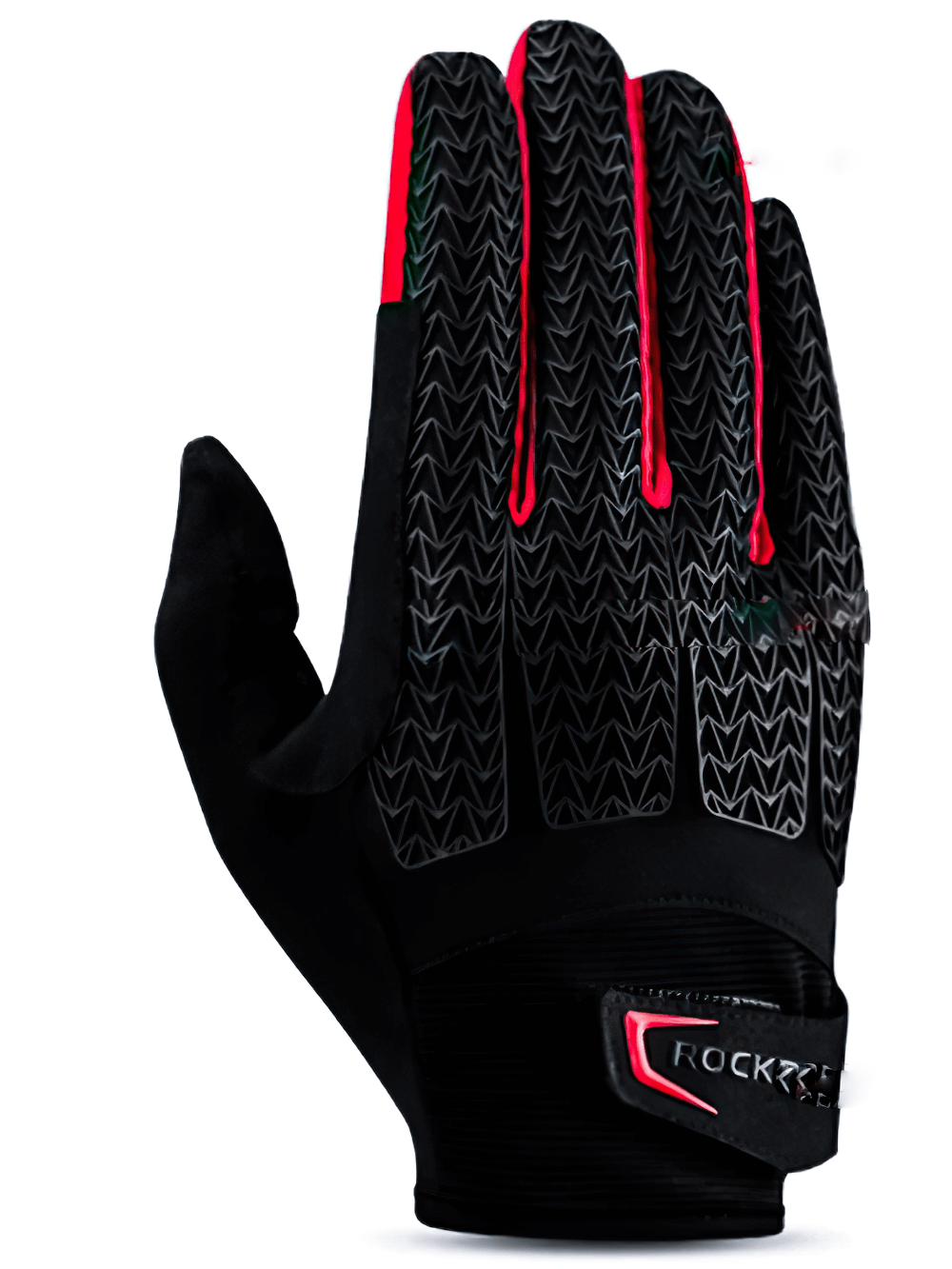 Full finger waterproof cycling gloves with non-slip silicone grip and touchscreen sensitivity. Ideal for mountain biking.