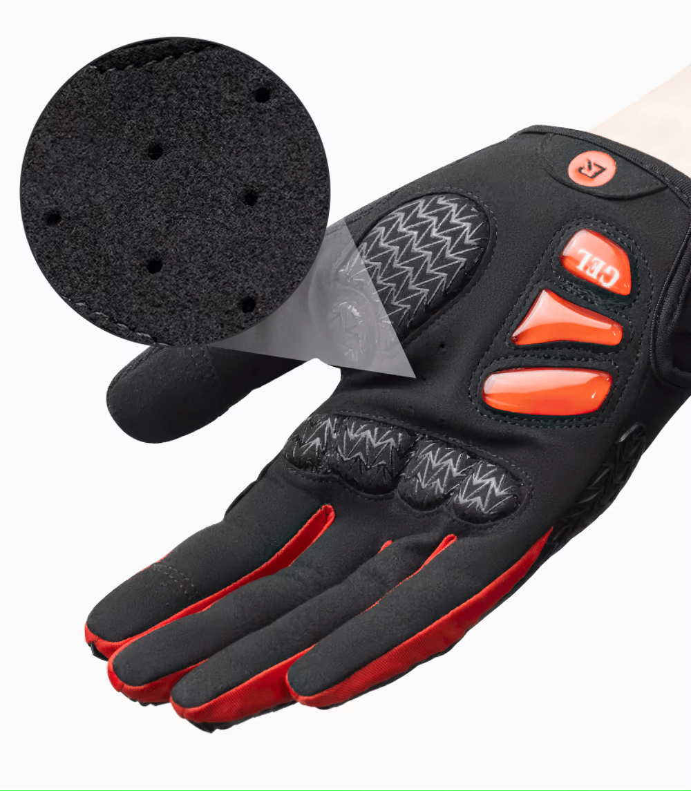 Full Finger Cycling Gloves with silicone grip, waterproof design, and non-slip features, perfect for cycling enthusiasts.