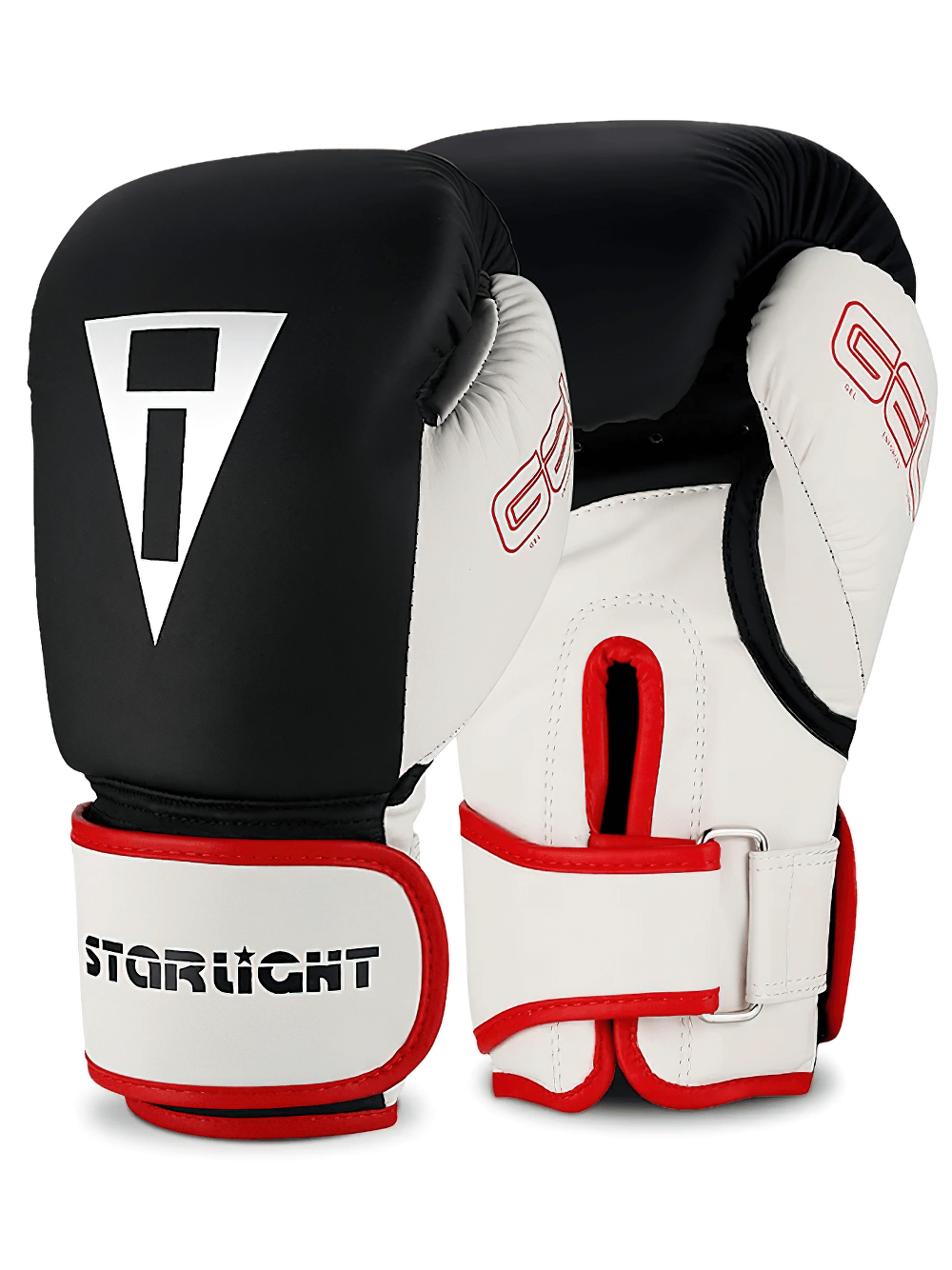 Starlight SF3155 gel boxing gloves with Velcro strap support, featuring shock-absorbing gel padding for sparring and fitness.