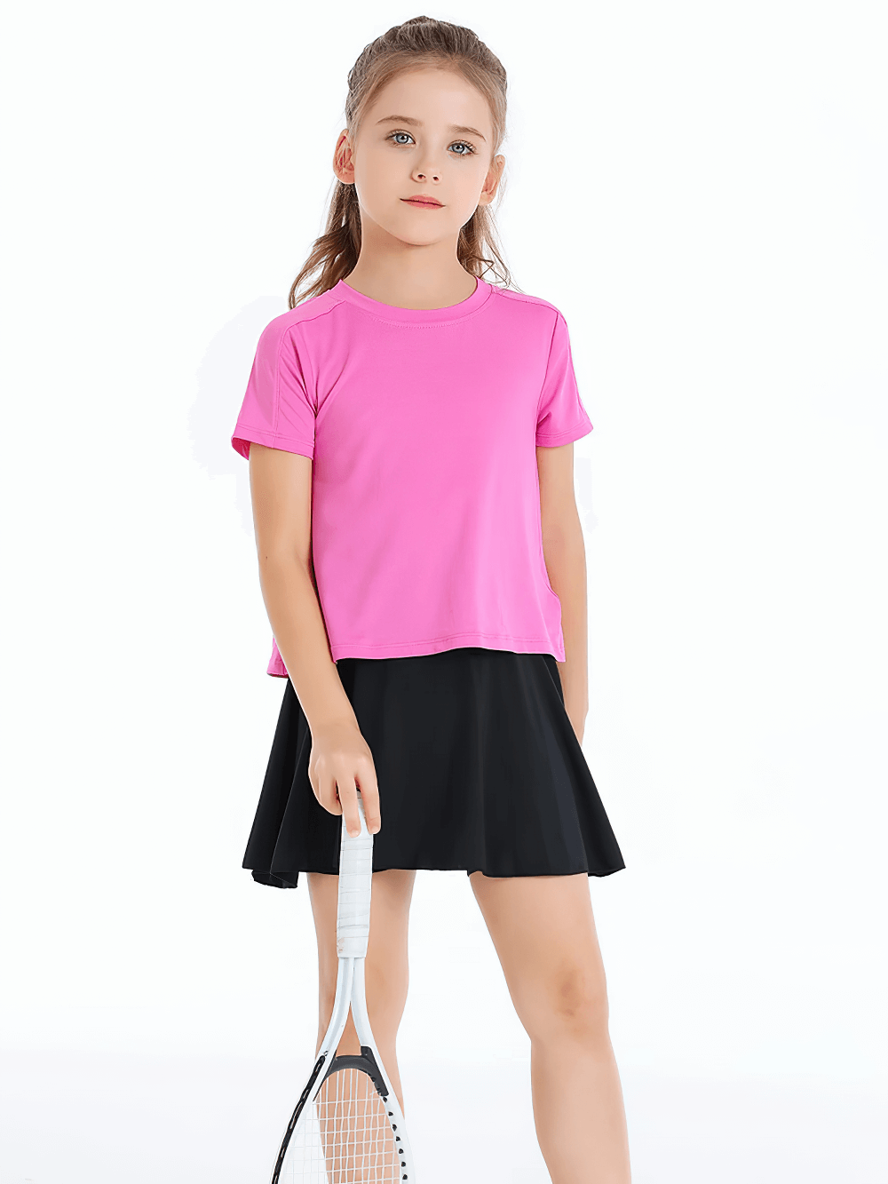 Girls Active Skirted Shorts with Side Pocket - SF3897
