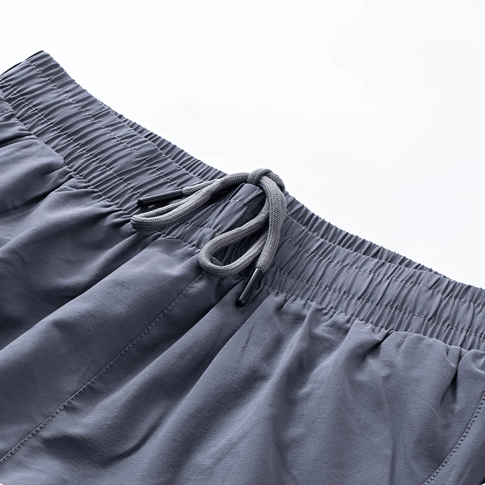 Close-up of Girls Athletic Running Shorts with Drawstring Fit - SF3769, showcasing flexible waist design and lightweight fabric.