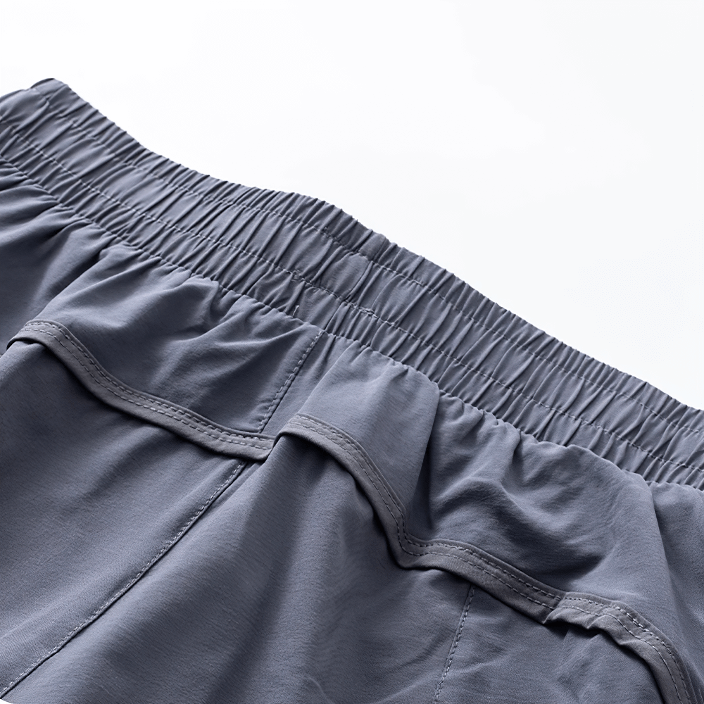 Close-up of Girls Athletic Running Shorts with Drawstring Fit - SF3769, featuring elastic waistband and lightweight fabric.