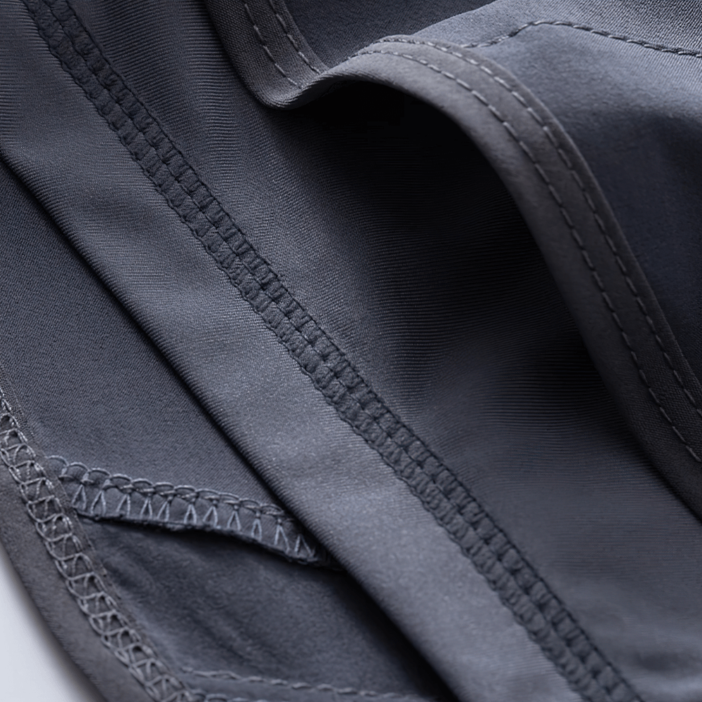 Close-up of fabric stitching on Girls Athletic Running Shorts with Drawstring Fit - SF3769 showcasing lightweight material.