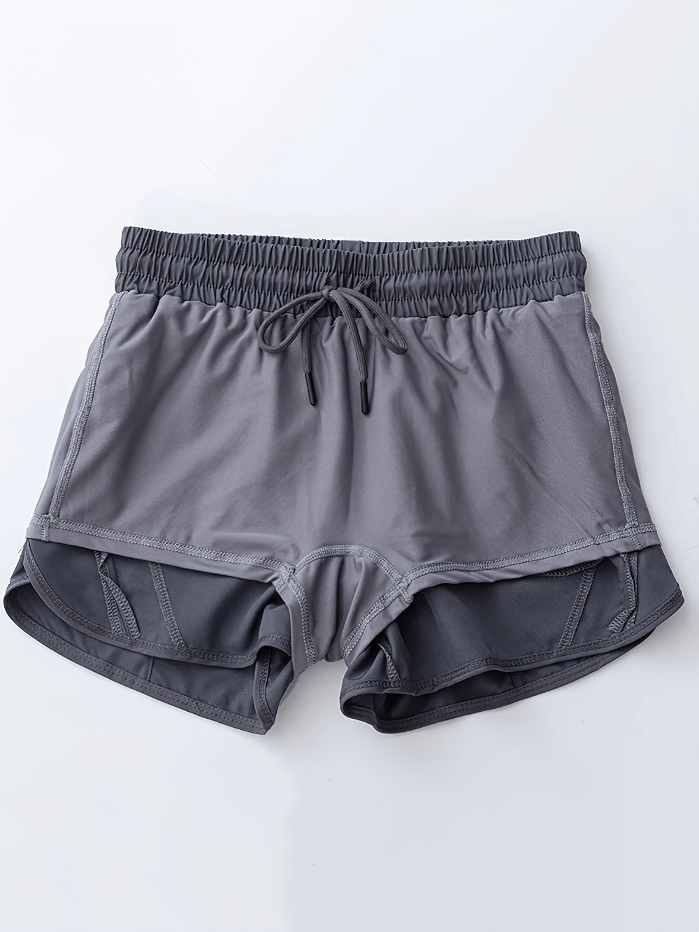 Girls Athletic Running Shorts with Drawstring Fit - SF3769, lightweight sport shorts with breathable fabric for training and play.