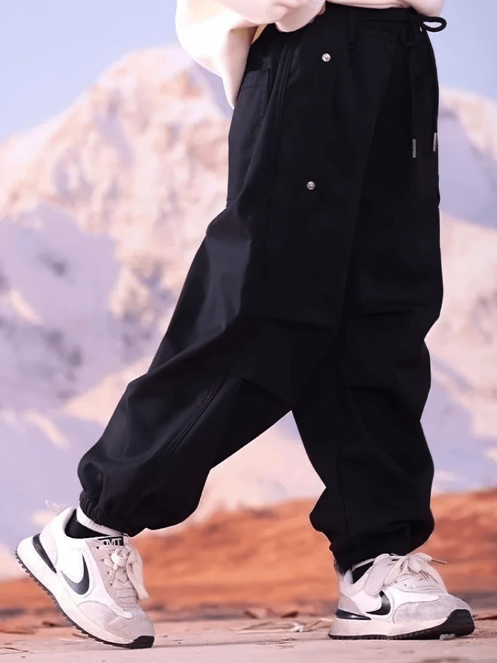 Girls Cargo Pants with Fleece Lining and Pockets - SF3704 showcasing style and comfort for cold weather activities.