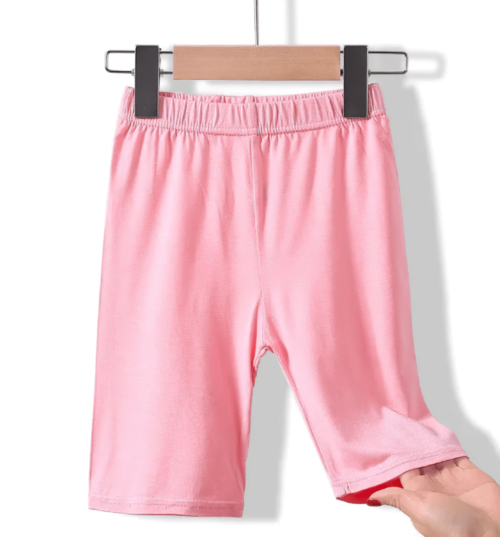 Girls Elastic Sport Capri Shorts for Active Play - SF3877 in pink