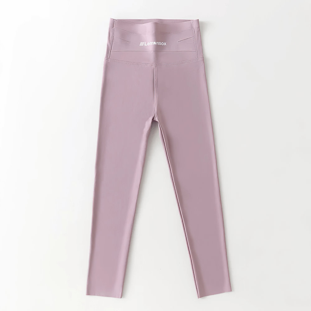 Girls Elastic Stretch Ankle Leggings for Fitness - SF3756, showcasing sleek, stretchy design in vibrant pink, perfect for active wear.