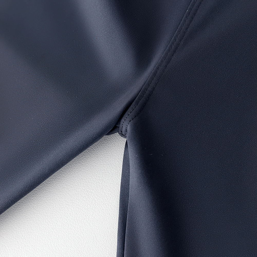 Close-up of Girls Elastic Stretch Ankle Leggings for Fitness - SF3756 showcasing seam and fabric texture.