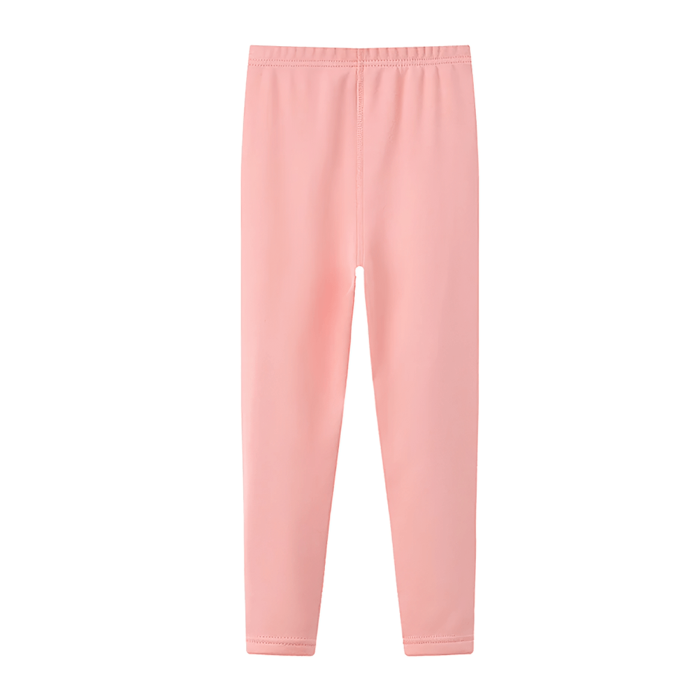 Girls Fleece Leggings for Sports and Casual Wear - SF3660, pink fleece-lined leggings for girls, ideal for sports and everyday comfort.