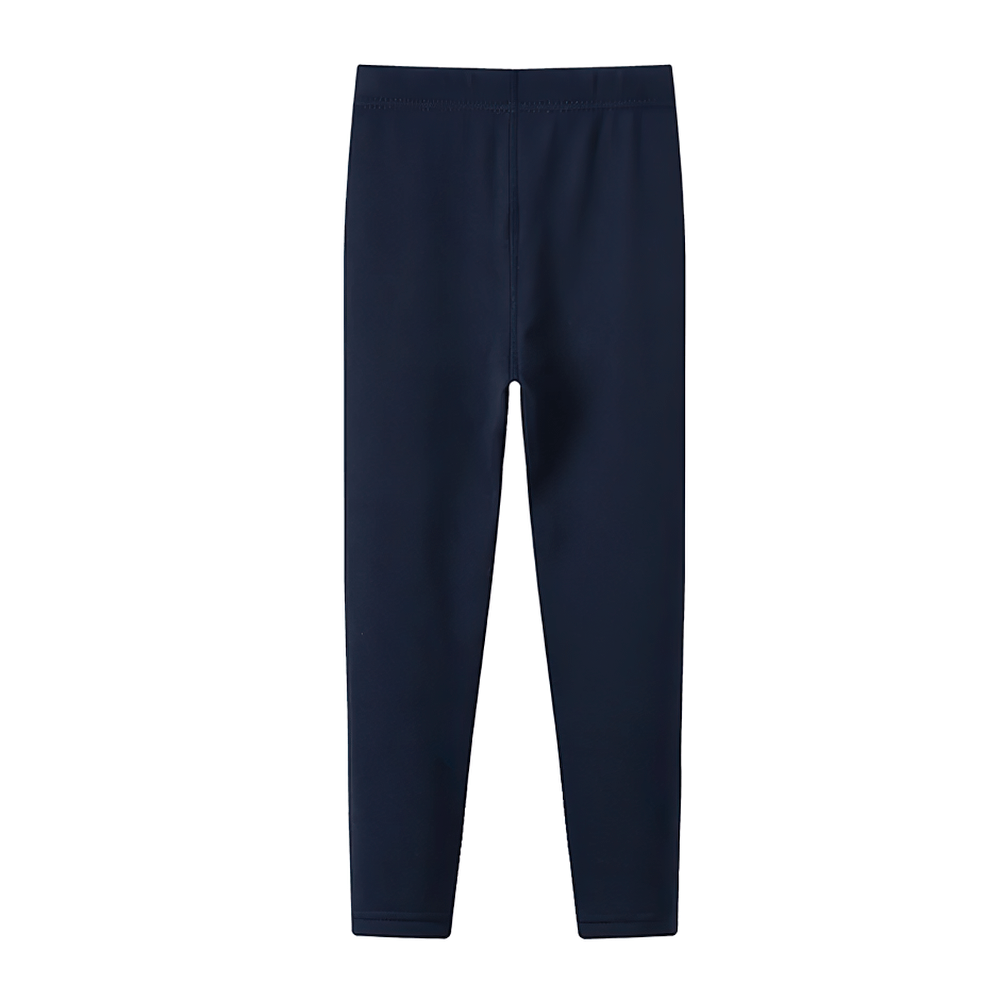 Stylish Girls Fleece Leggings for Sports and Casual Wear - SF3660, featuring fleece lining and drawstring waist.