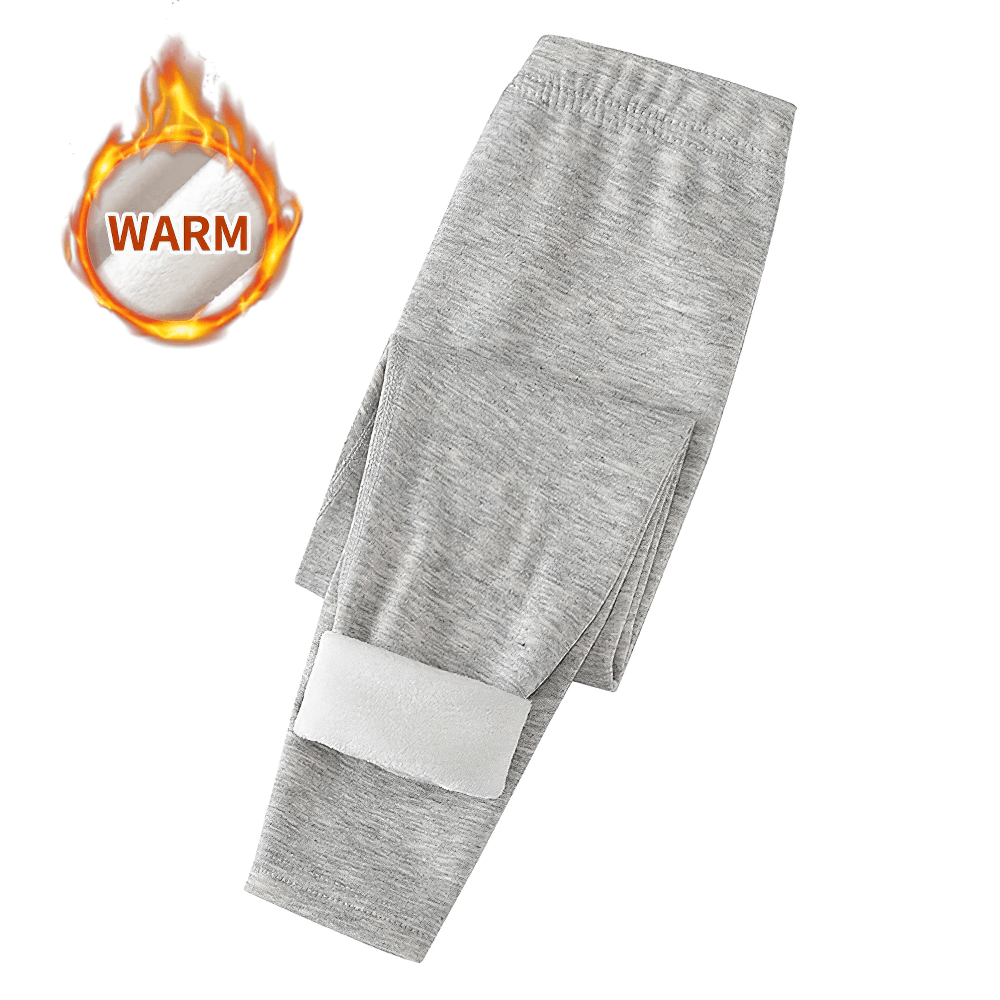 Girls Fleece Leggings for Sports and Casual Wear - SF3660 in gray with warm fleece lining, perfect for cold weather activities.