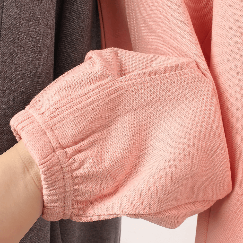 Close-up of Girls High-Waist Cotton Jogger Pants with Pockets - SF3658 showing elastic cuff and soft fabric texture.