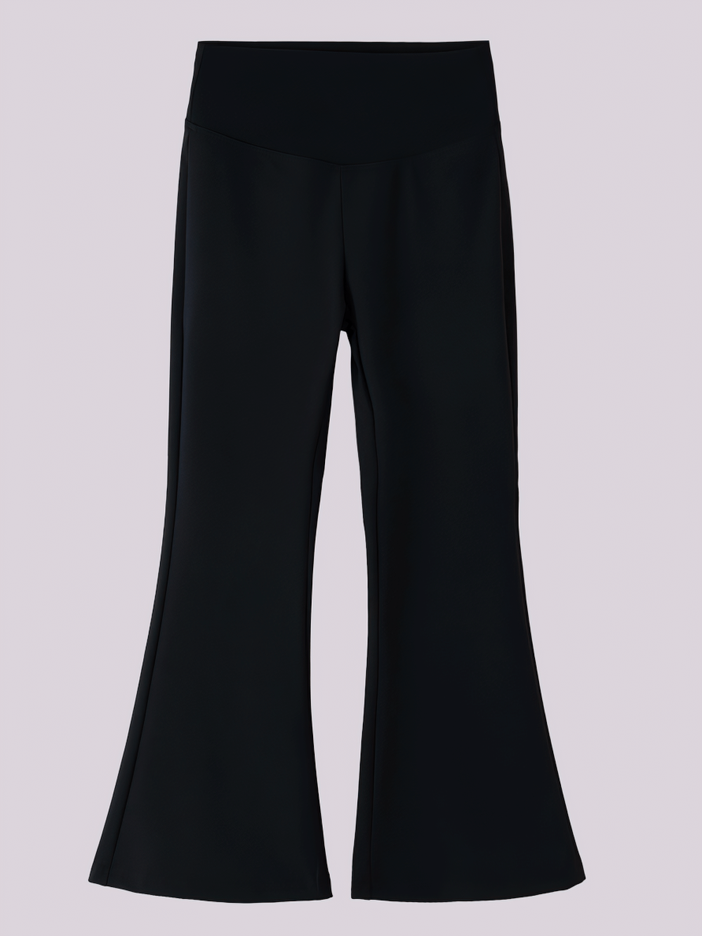 Girls High Waist Flared Leggings for Training - SF3817, featuring elastic waist and sleek silhouette for yoga and sport.