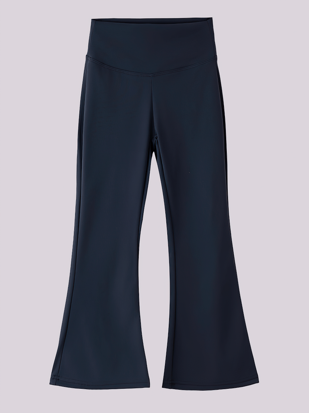 Girls High Waist Flared Leggings for Training - SF3817, sleek black ankle-length design