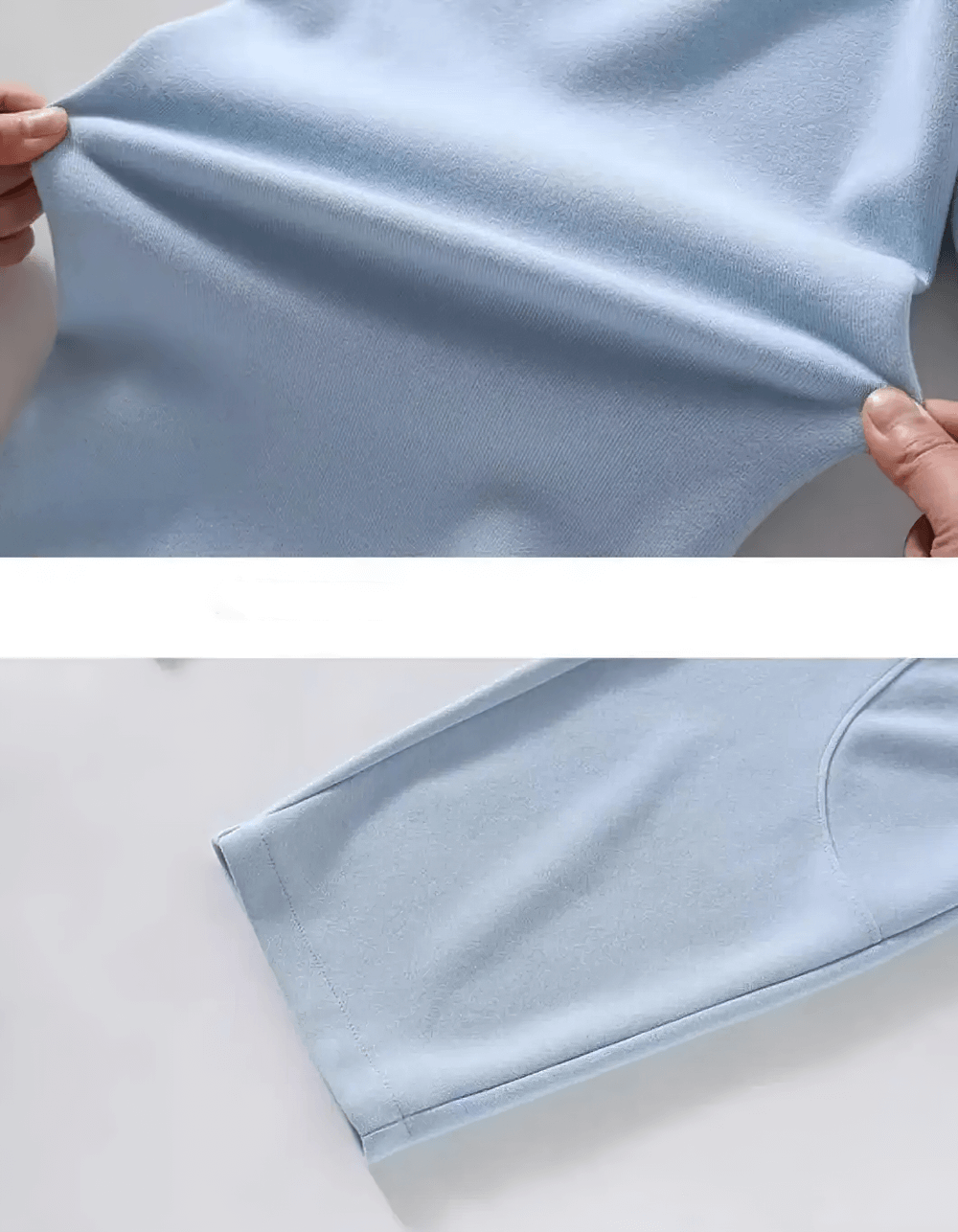 Close-up of Girls Loose Fit Sporty Pants with Drawstring Waist - SF3709 showing stretchy fabric and seam details.