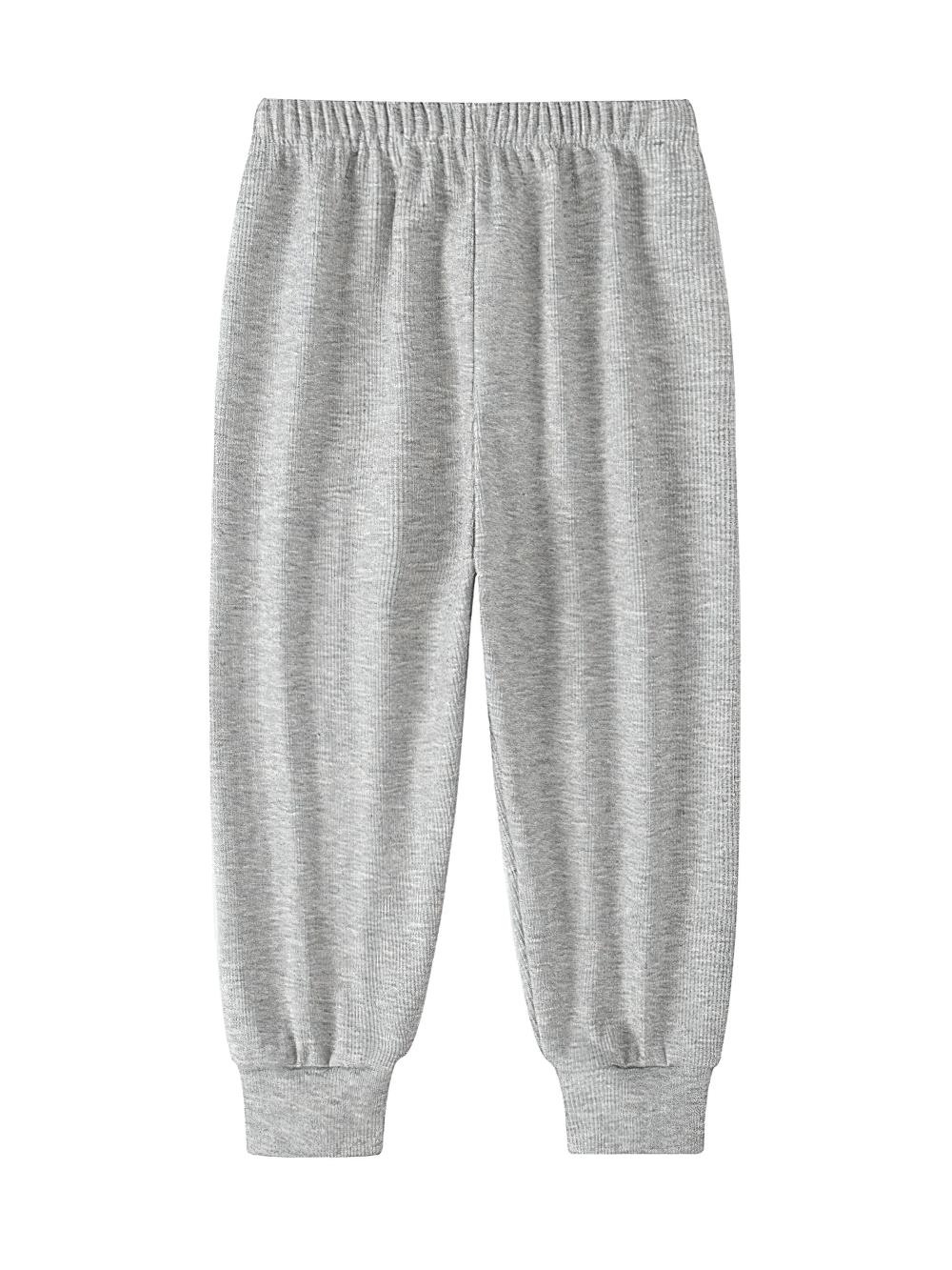 Girls Plush Lined Sport Jogger Pants With Bow - SF3875 in grey showcasing warm plush lining and rib knit design for comfort and style.
