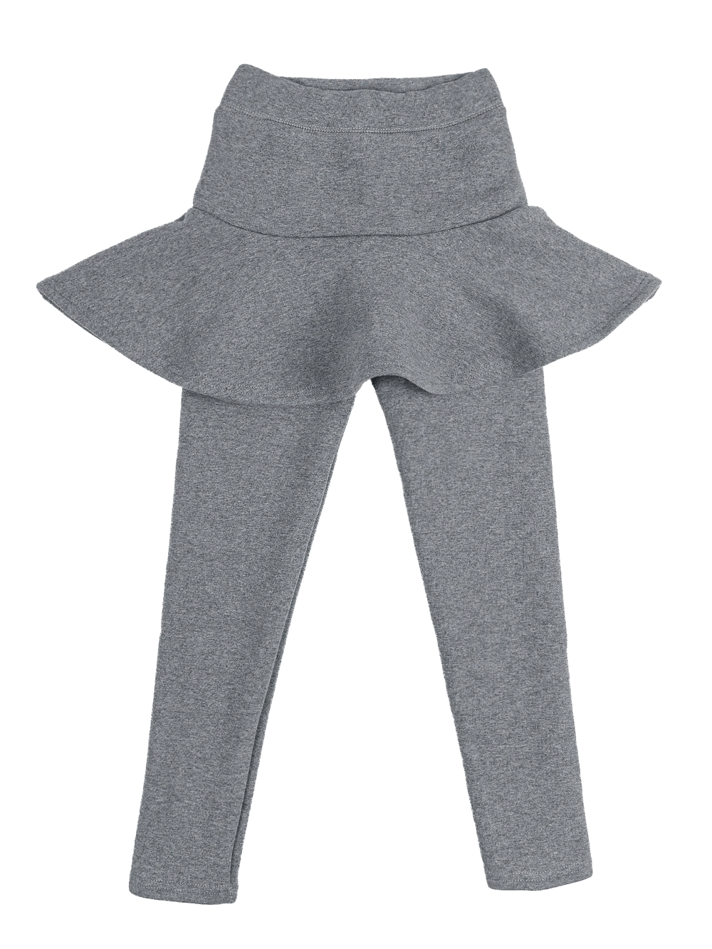 Girls Sport Warm Leggings with Flared Skirt - SF3886 in grey.