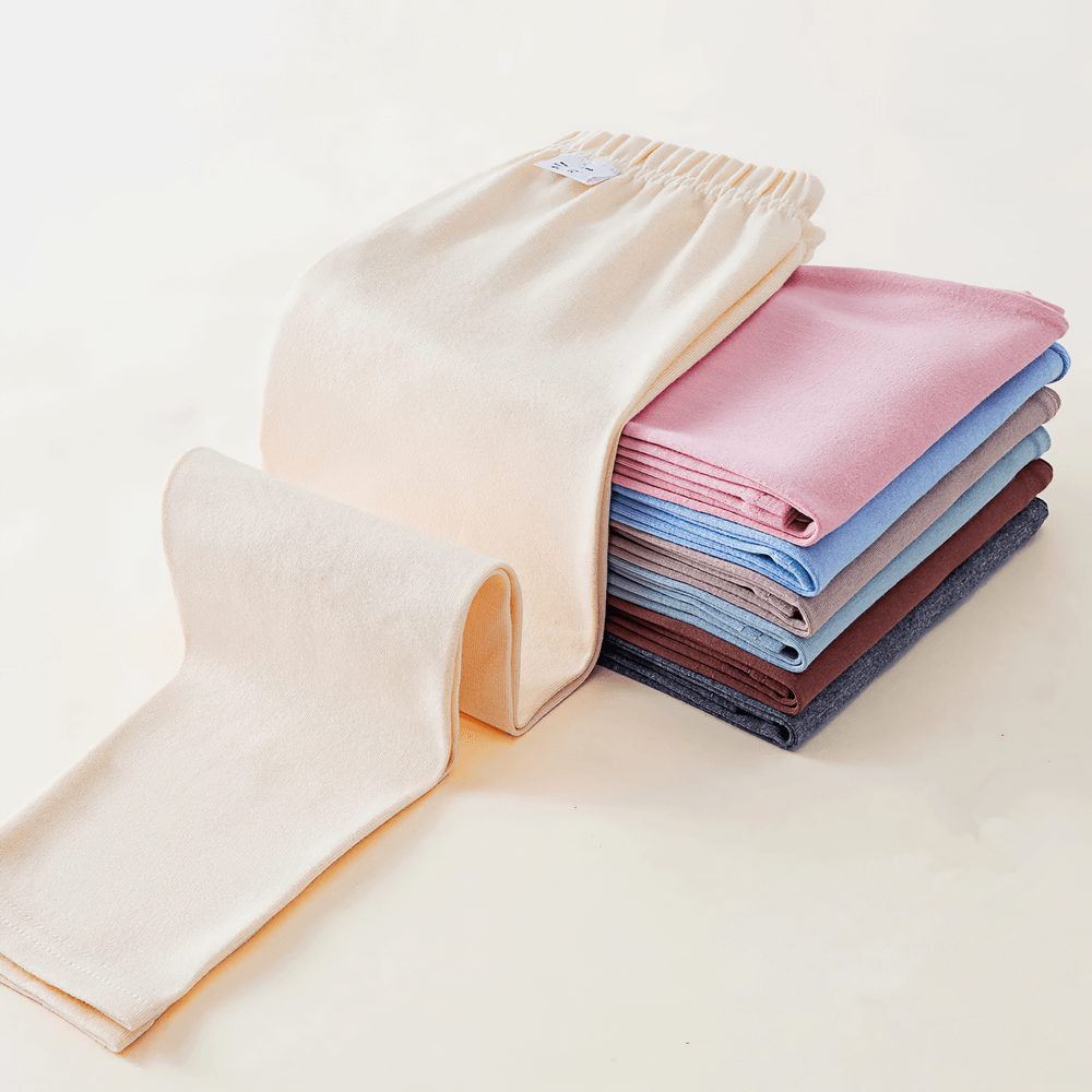 Girls Stretchy Sport Leggings in Soft Solid Colors - SF3681 stacked in pastel shades