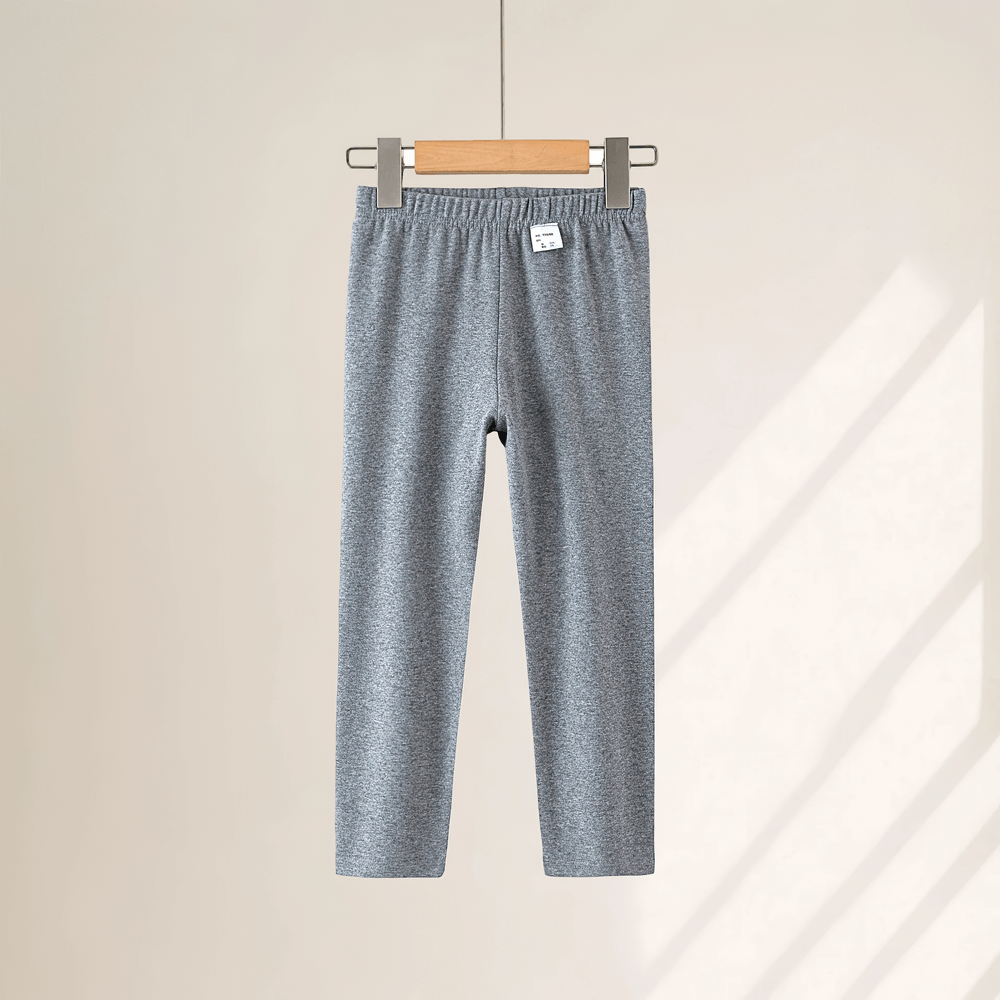 Girls Stretchy Sport Leggings in Soft Solid Colors - SF3681 displayed on hanger