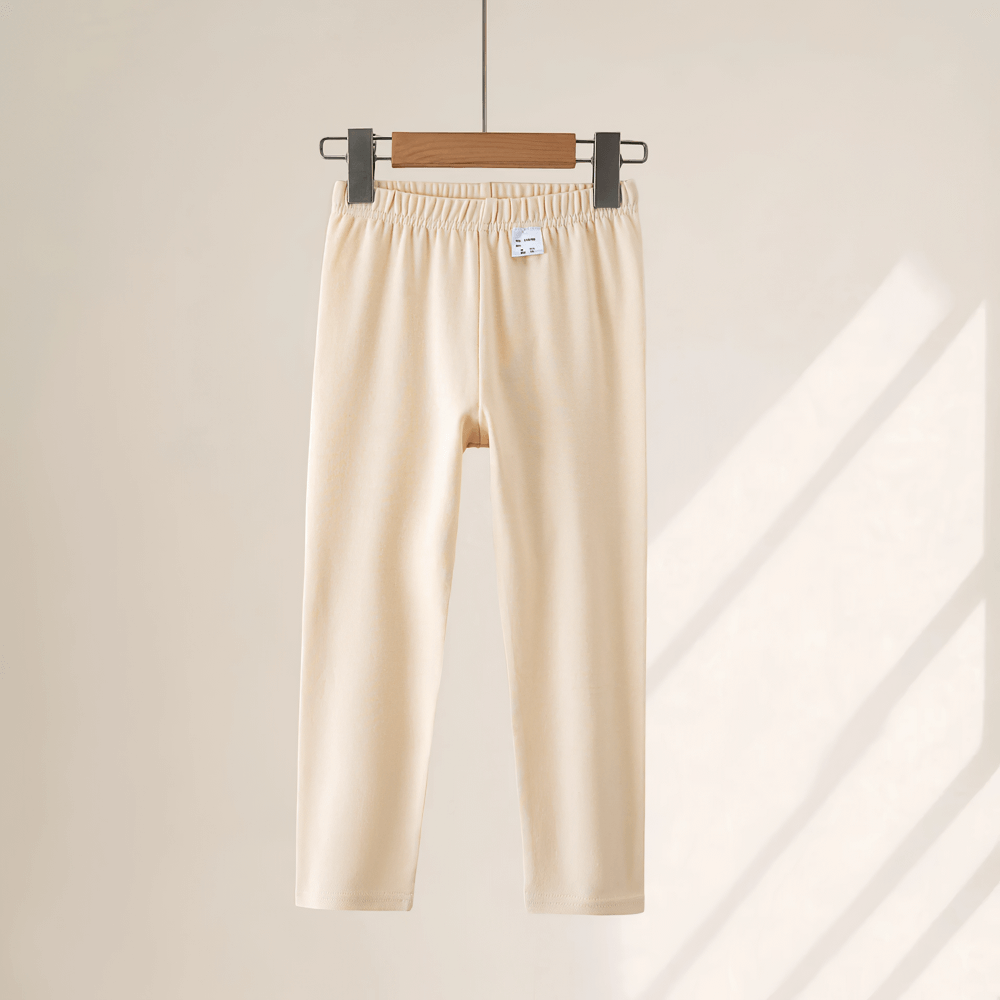 Girls Stretchy Sport Leggings in Soft Solid Colors - SF3681 on hanger