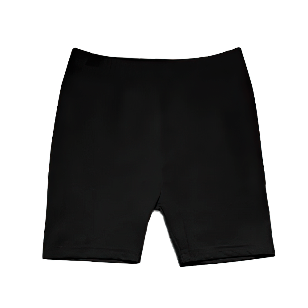 Girls Stretchy Sport Shorts for Fitness - SF3743 in black, showcasing stretchy cotton blend fabric ideal for workouts and sports.