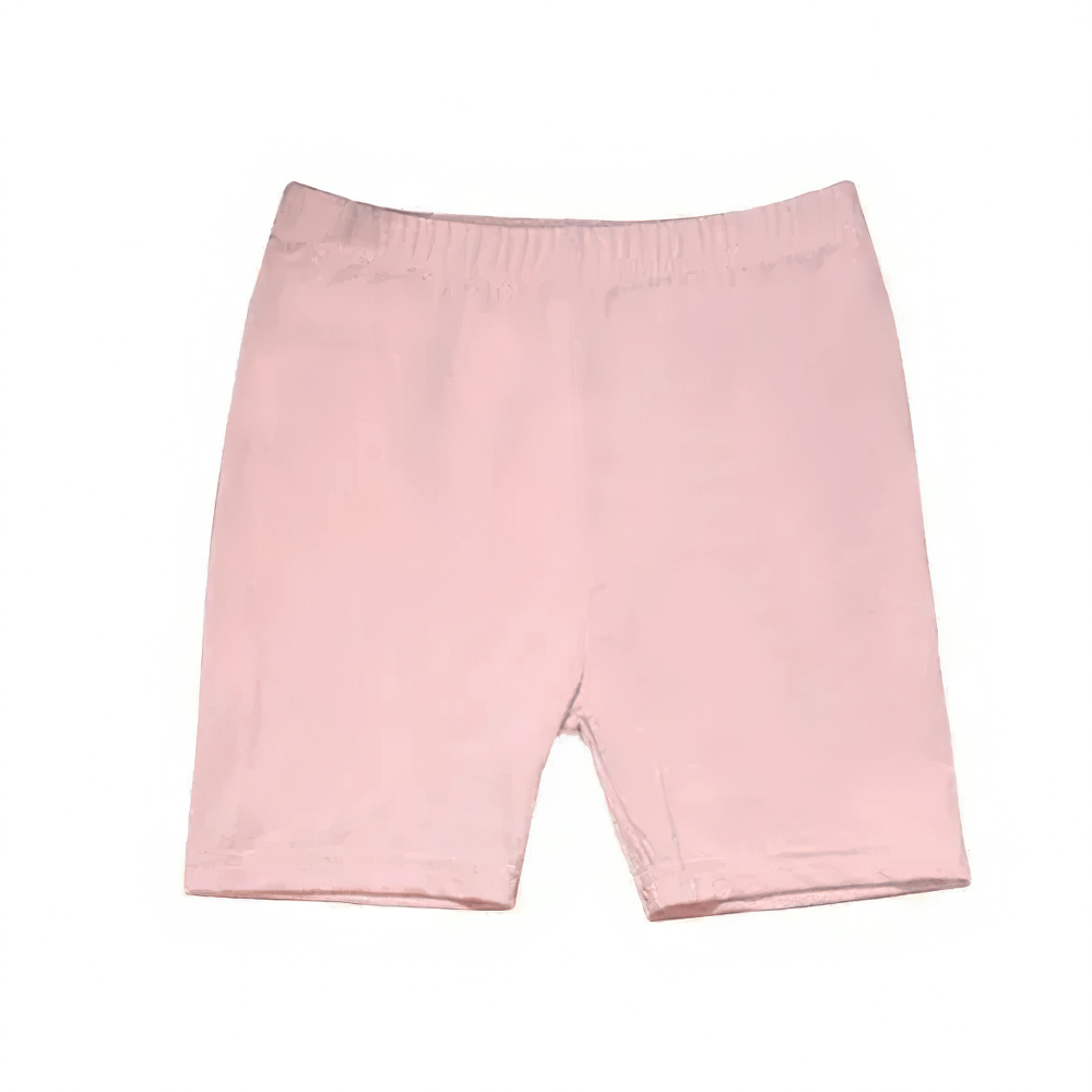 Girls Stretchy Sport Shorts for Fitness - SF3743 in pink, designed for comfort and flexibility with a stretchy cotton-spandex blend.