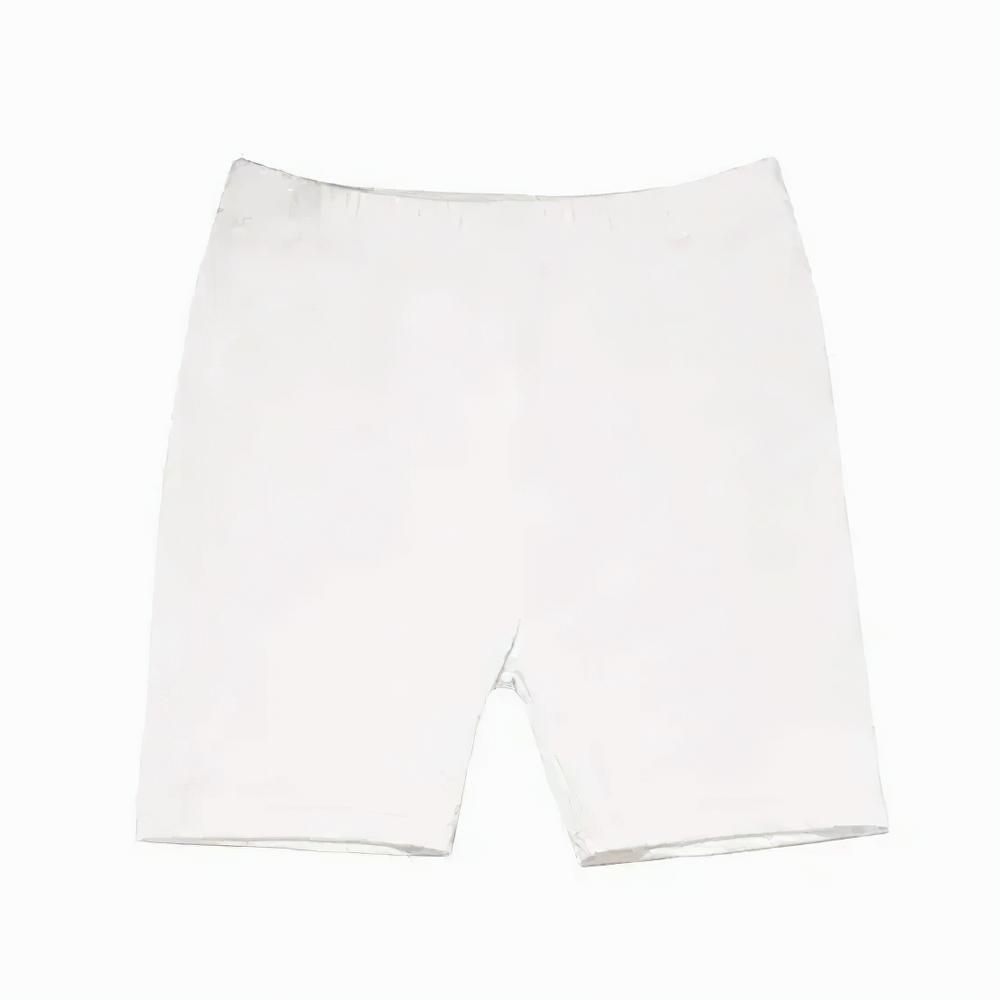 White Girls Stretchy Sport Shorts for Fitness - SF3743 showcasing comfort and durability for workouts and casual wear.