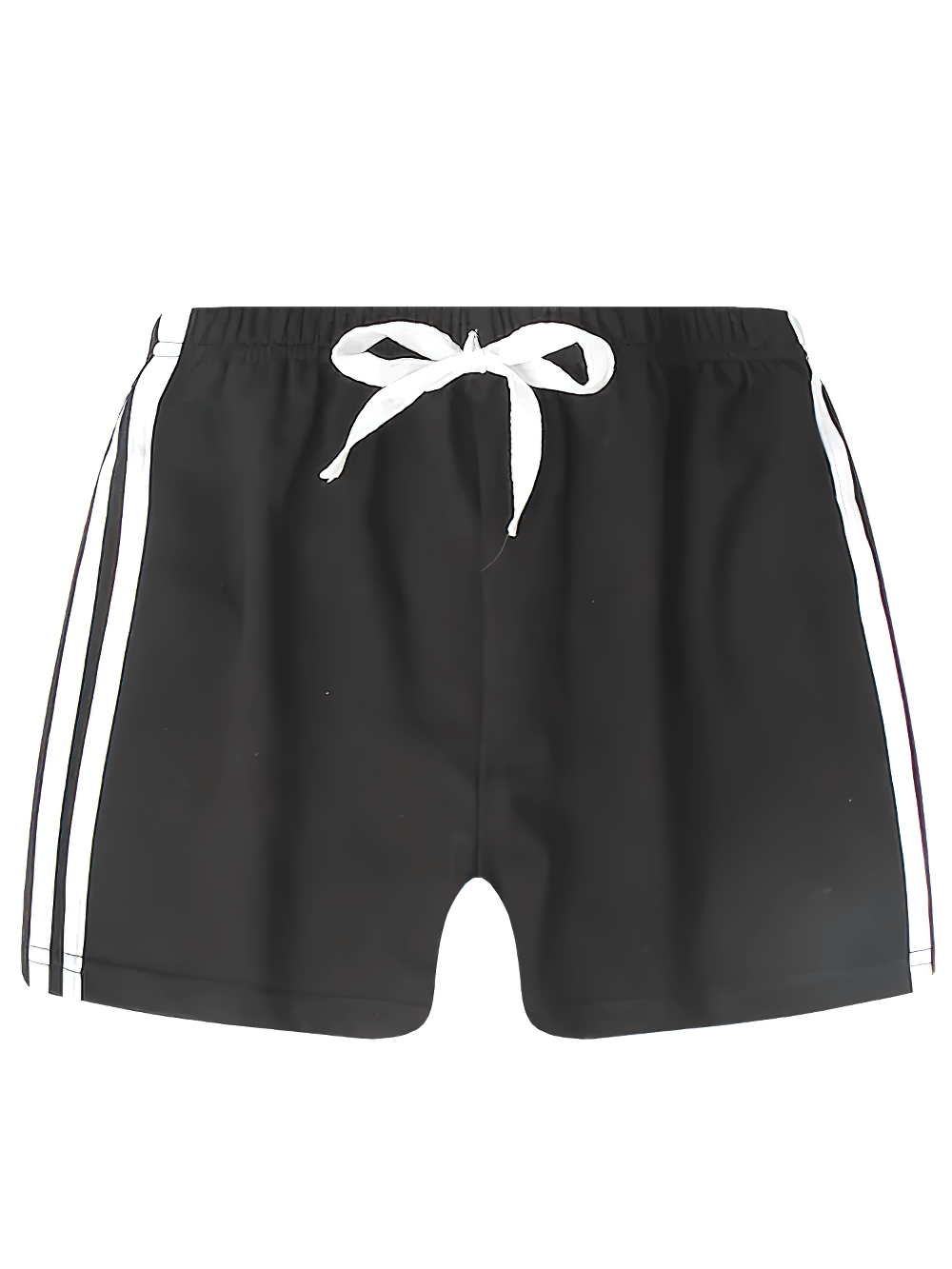 Athletic Drawstring Shorts With Side Sport Stripes - SF3727, breathable kids' summer shorts, elastic waistband, adjustable drawstring