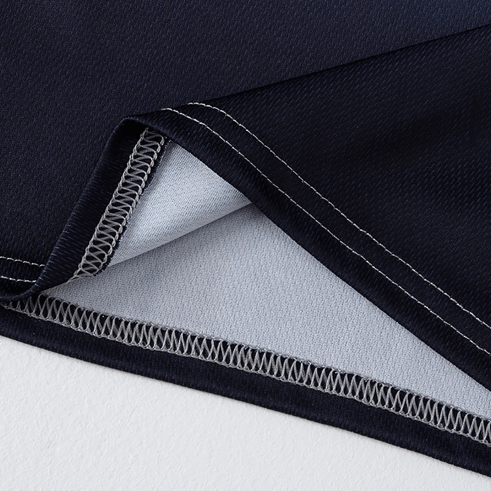 Close-up of the stitching on Gradient Long-Sleeved Sports Top for Boys - SF3853, showcasing detailed craftsmanship on activewear.