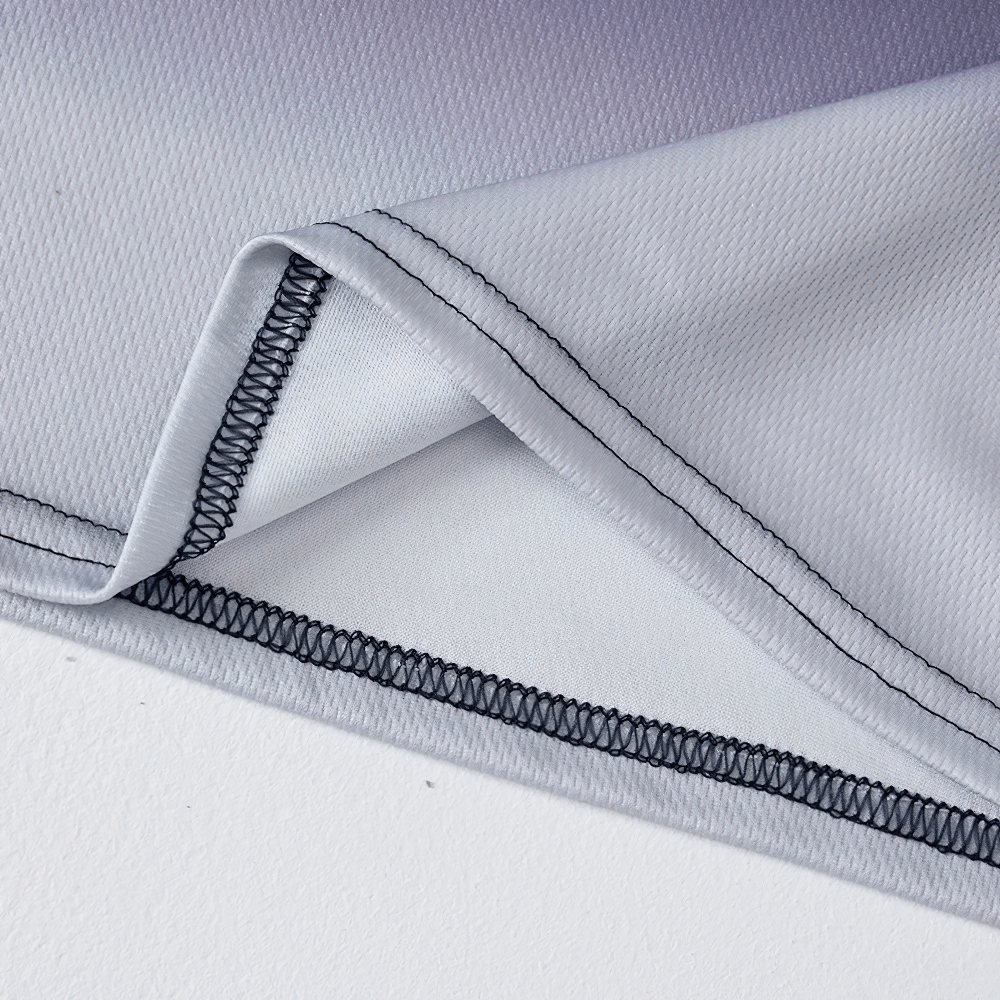 Close-up of fabric detail on Gradient Long-Sleeved Sports Top for Boys - SF3853 with ombre seamless stitching, ideal for active wear.