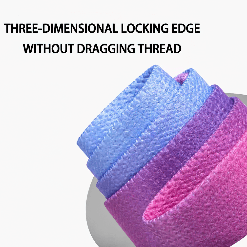 Gradient Resistance Bands with locking edge in pink and blue, ideal for anti-slip squats and stretching exercises, SF3410.