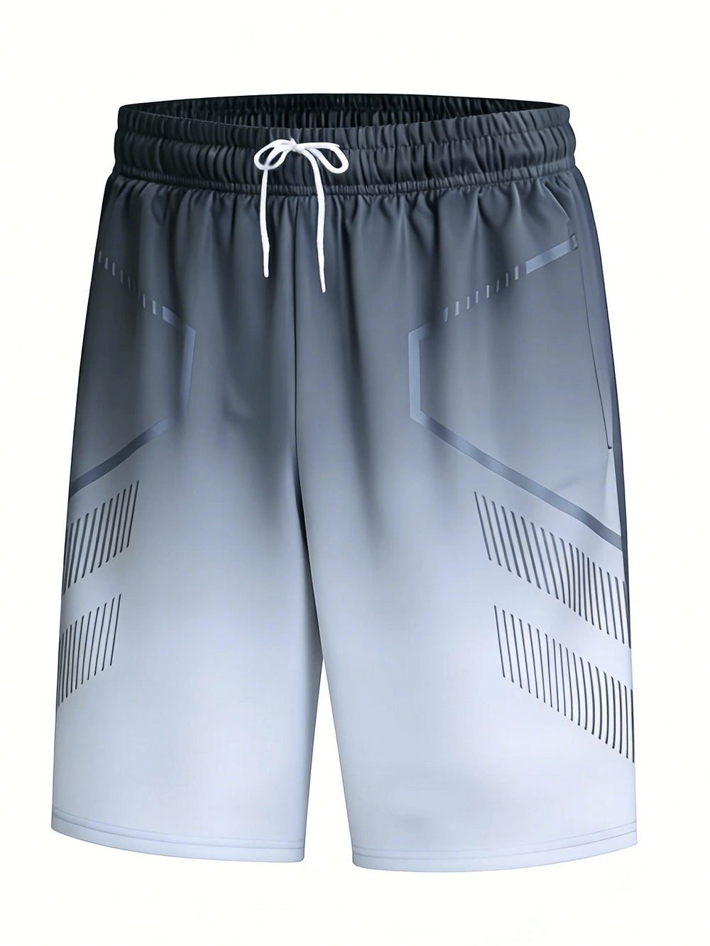 Gradient Sport Gym Shorts with Drawstring Waist - SF4574 in a stylish gradient design, perfect for workouts and casual wear.
