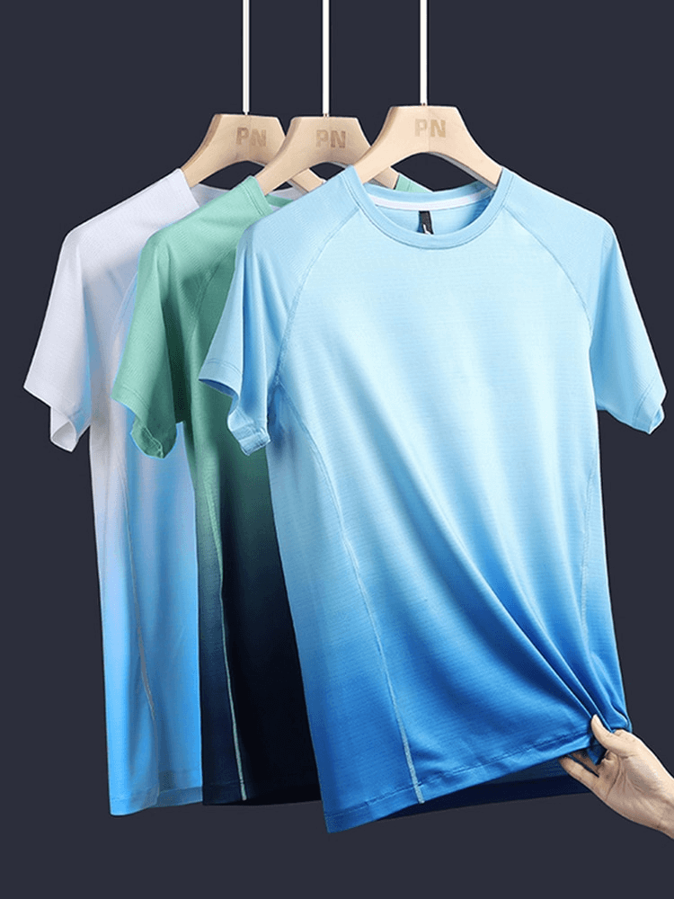 Gym Gradient T-shirt for Men / Breathable Male Sportswear - SF1501