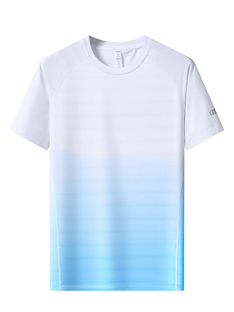 T-shirt dégradé de gymnastique pour hommes / vêtements de sport respirants pour hommes - SPF1501 