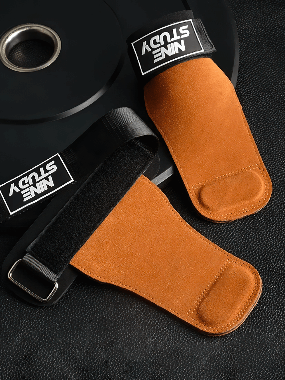 Gym Hand Grips with Wrist Support Straps - SF3506 featuring anti-slip protection for CrossFit and weightlifting.