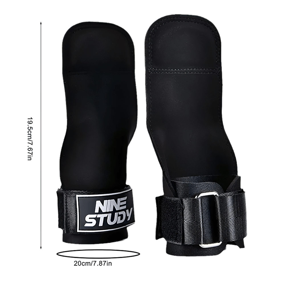 Gym Hand Grips with Wrist Support Straps - SF3506, anti-slip, durable wrist straps, perfect for CrossFit and weightlifting.