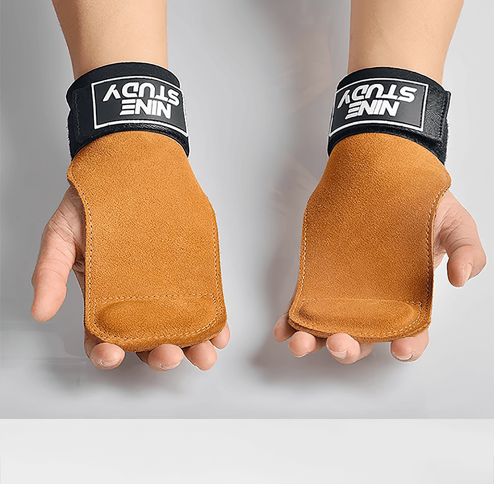 Gym Hand Grips with Wrist Support Straps - SF3506, anti-skid gloves for lifting, CrossFit, and pull-ups, enhance grip strength with wrist wrap.