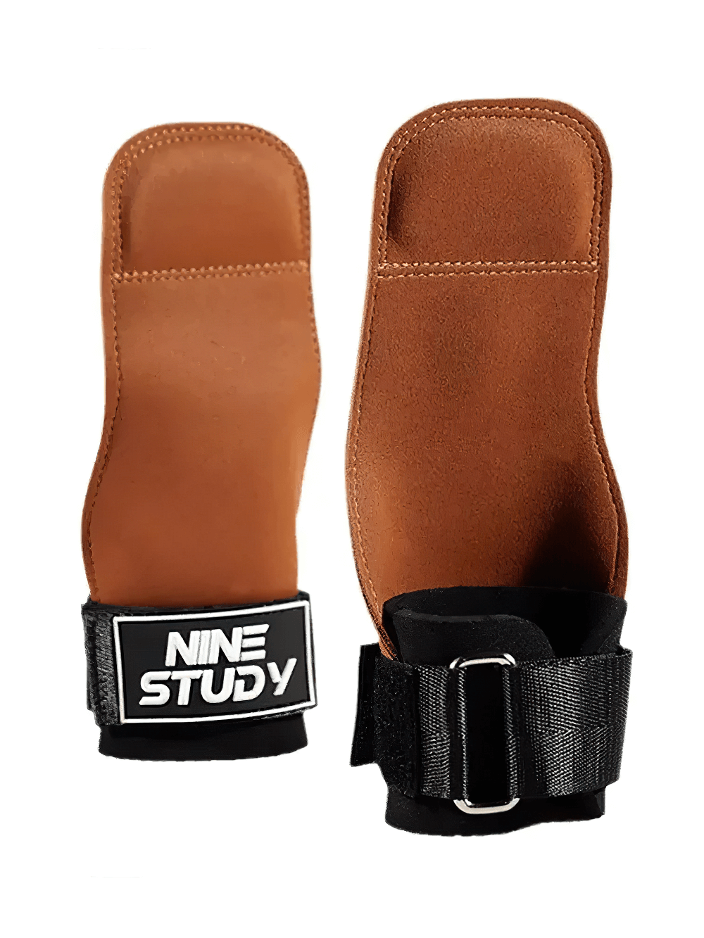 Gym Hand Grips with Wrist Support Straps - SF3506 for CrossFit and weightlifting, featuring anti-slip design and Velcro closure.