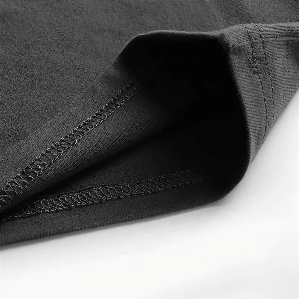 Close-up of high-quality stitching on Gym Tank Top with Bold Barbell Logo for Training - SF4095, showcasing durable craftsmanship.