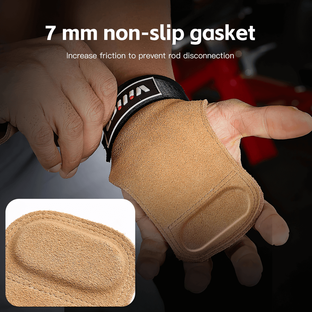 Hand Grips with Anti-Slip for Workouts - SF3538 showcasing palm protection and 7 mm non-slip gasket for enhanced grip.
