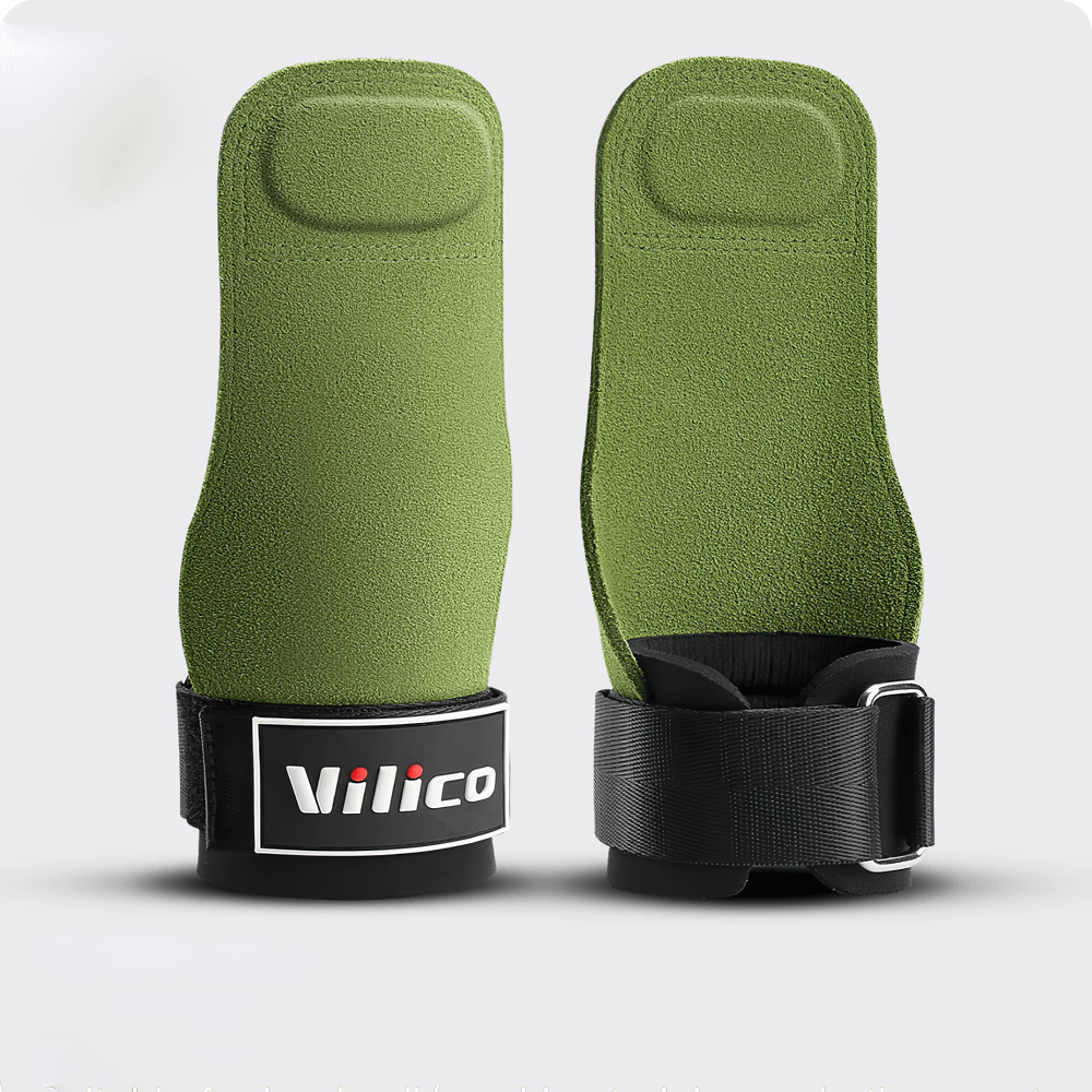 Hand Grips with Anti-Slip for Workouts - SF3538 in green, designed for palm protection and grip enhancement during exercise.