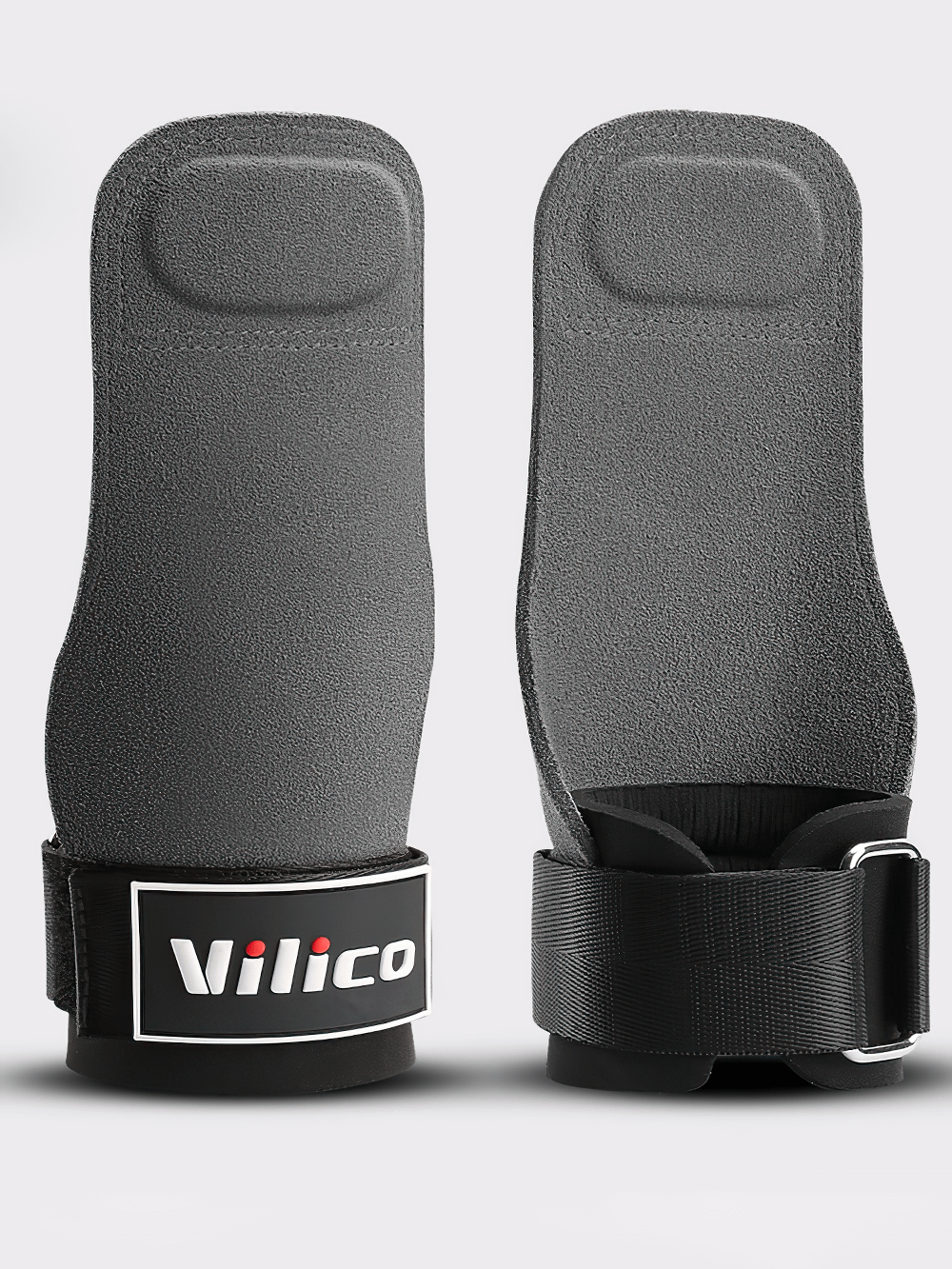 Hand Grips with Anti-Slip for Workouts - SF3538 featuring adjustable Velcro straps for secure fit and palm protection during gym sessions.