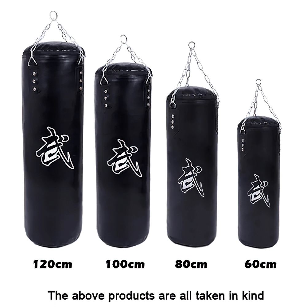 Durable SF2720 punching bags in various sizes for boxing and martial arts training.