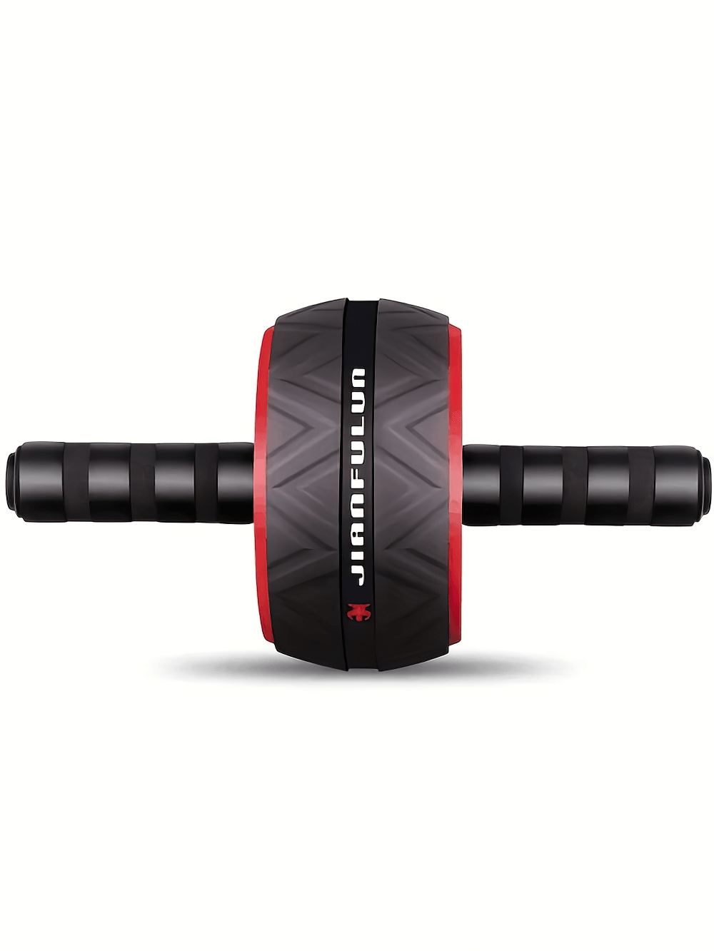 Heavy-duty stainless steel ab roller with non-slip handles for core and chest training, model SF2798.