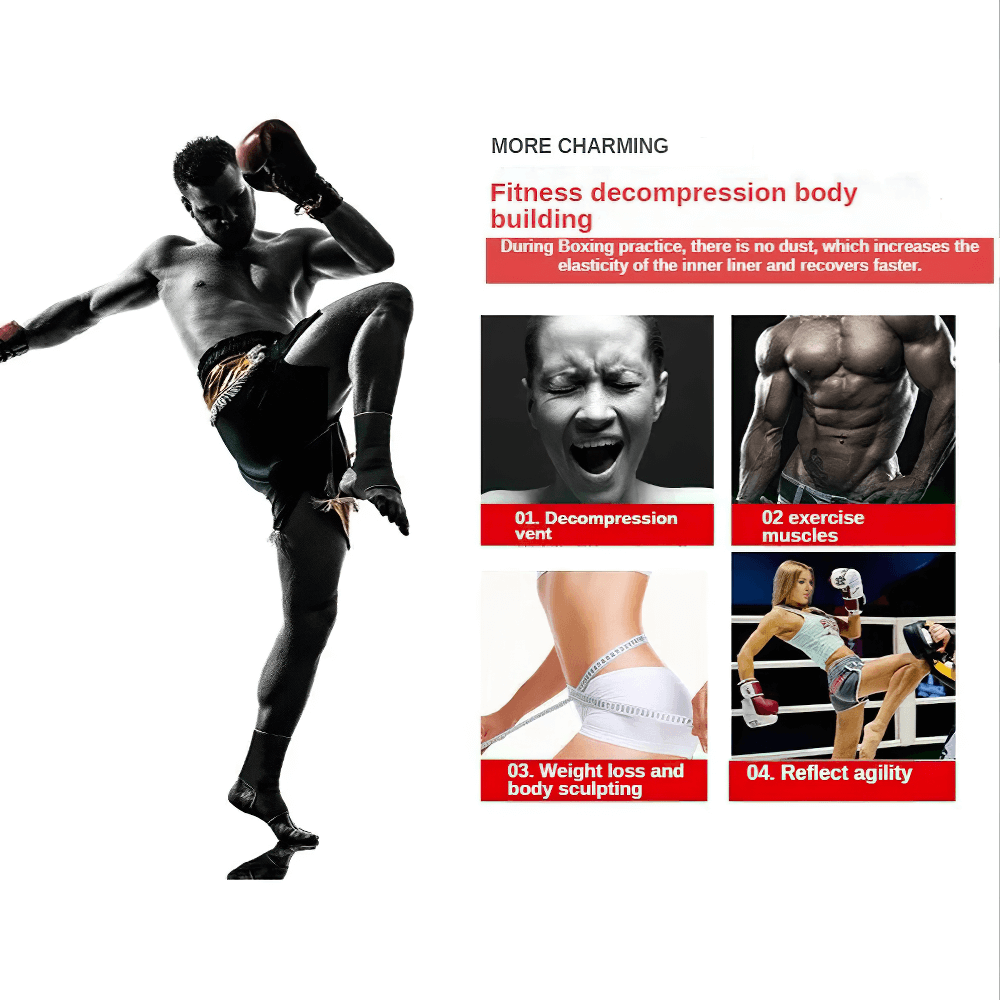 MMA fighter kicking with four benefits of boxing training: decompression, muscle building, weight loss, and agility.