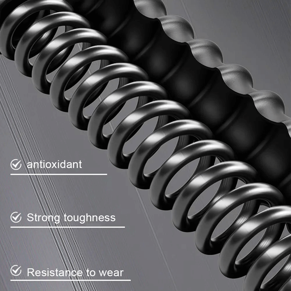 Close-up of heavy-duty power twister bar spring, highlighting antioxidant, strong toughness, and resistance to wear features.