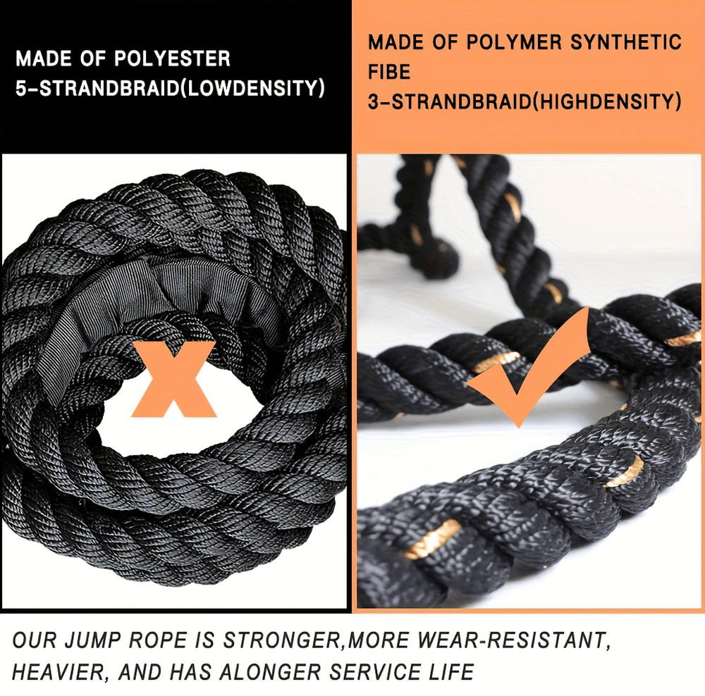 Comparison of 5-strand braid polyester vs 3-strand polymer synthetic fiber rope for durability and strength.