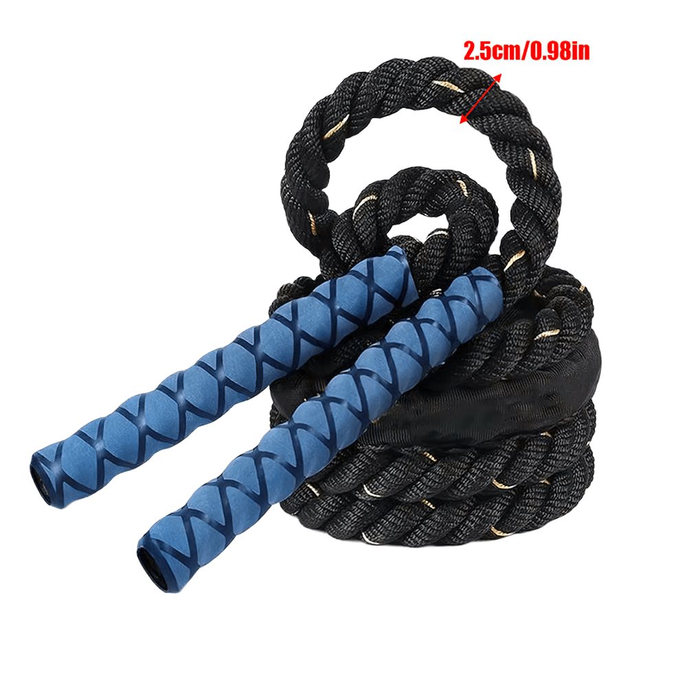 Heavy weighted jump rope SF3083 with durable design and textured handles for cardio and strength training.