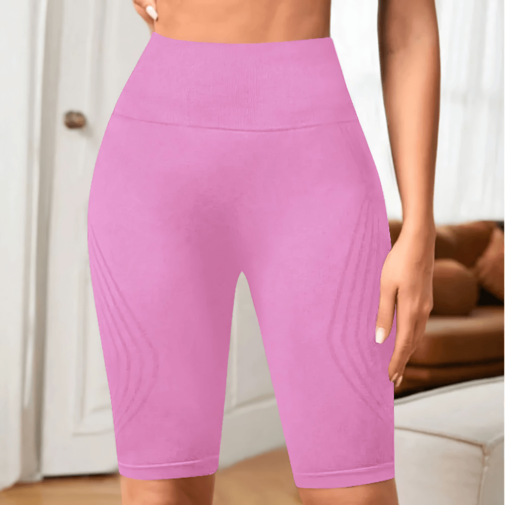 High-Waisted Seamless Hip Lifting Fitness Shorts - SF4175