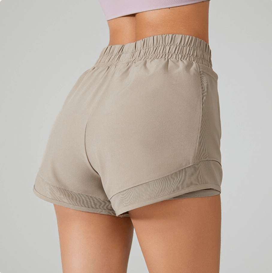 Yoga-Shorts mit hohem Bund für Damen und Kordelzug zur Bauchkontrolle – SF1376